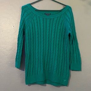 american eagle green/blue shirt S/P
